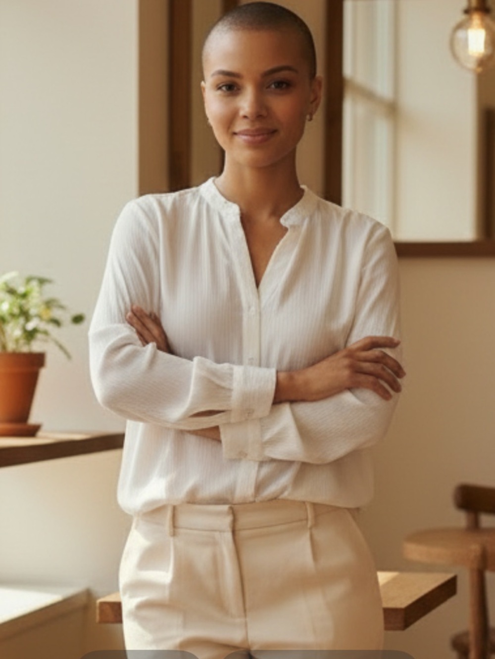 Candie’s White Tie Front Blouse Button Down Sheer Top M